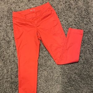 Old Navy Pixie style orange/red pants size 2 NWOT